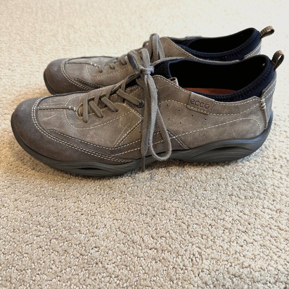 Ecco Shoe EPR4.0 Gray Nubuck Suede Receptor Walking Hiking Outdoors EU 44 US 10 - Picture 1 of 10